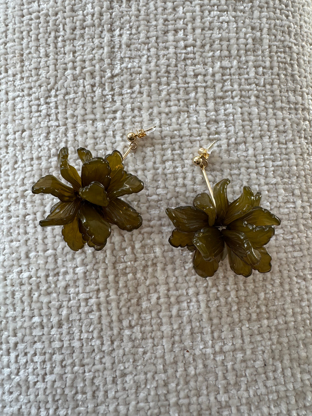 Pendientes flor redonda