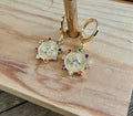 Pendientes circulo multicolor