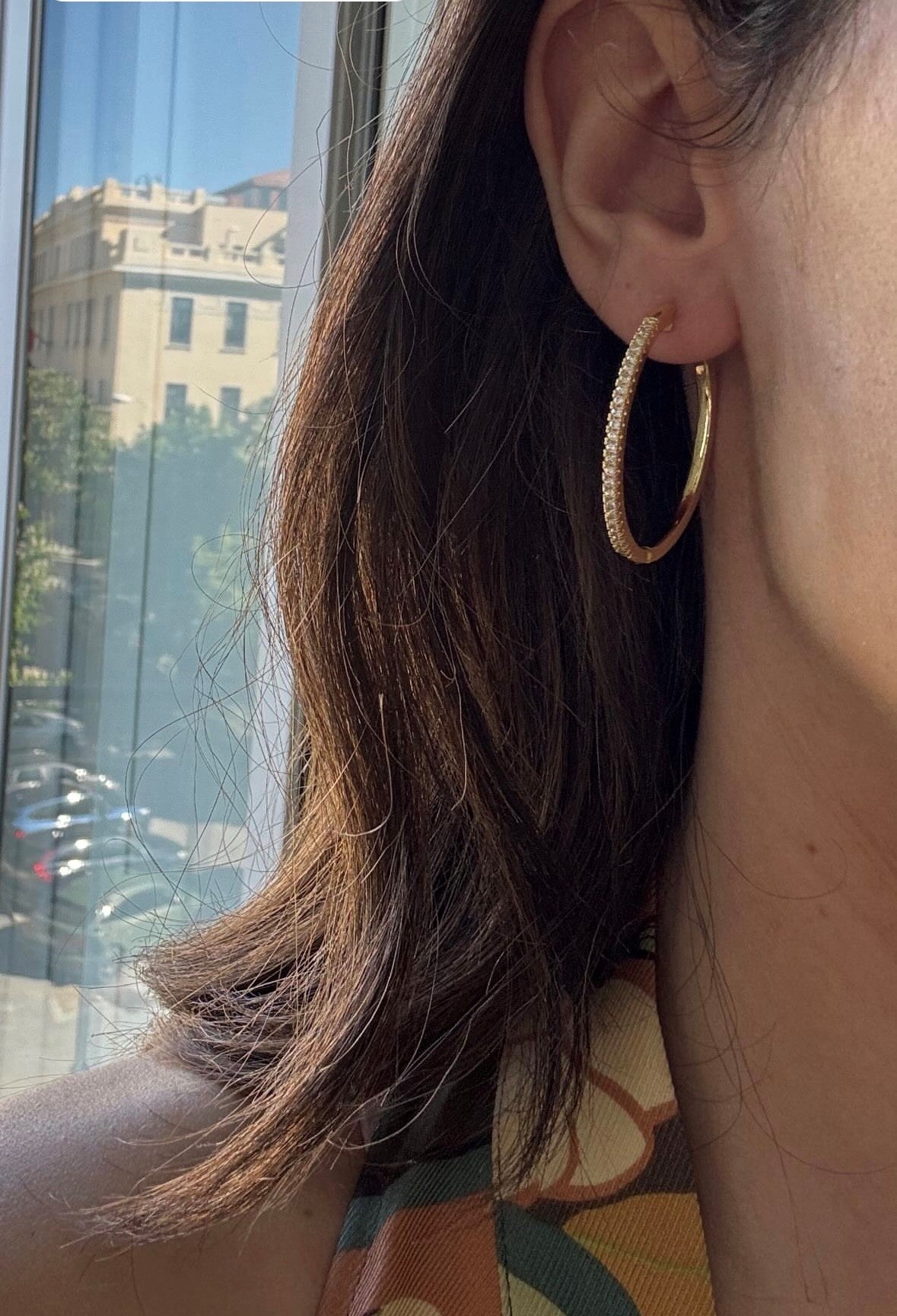 Pendientes aros brillos