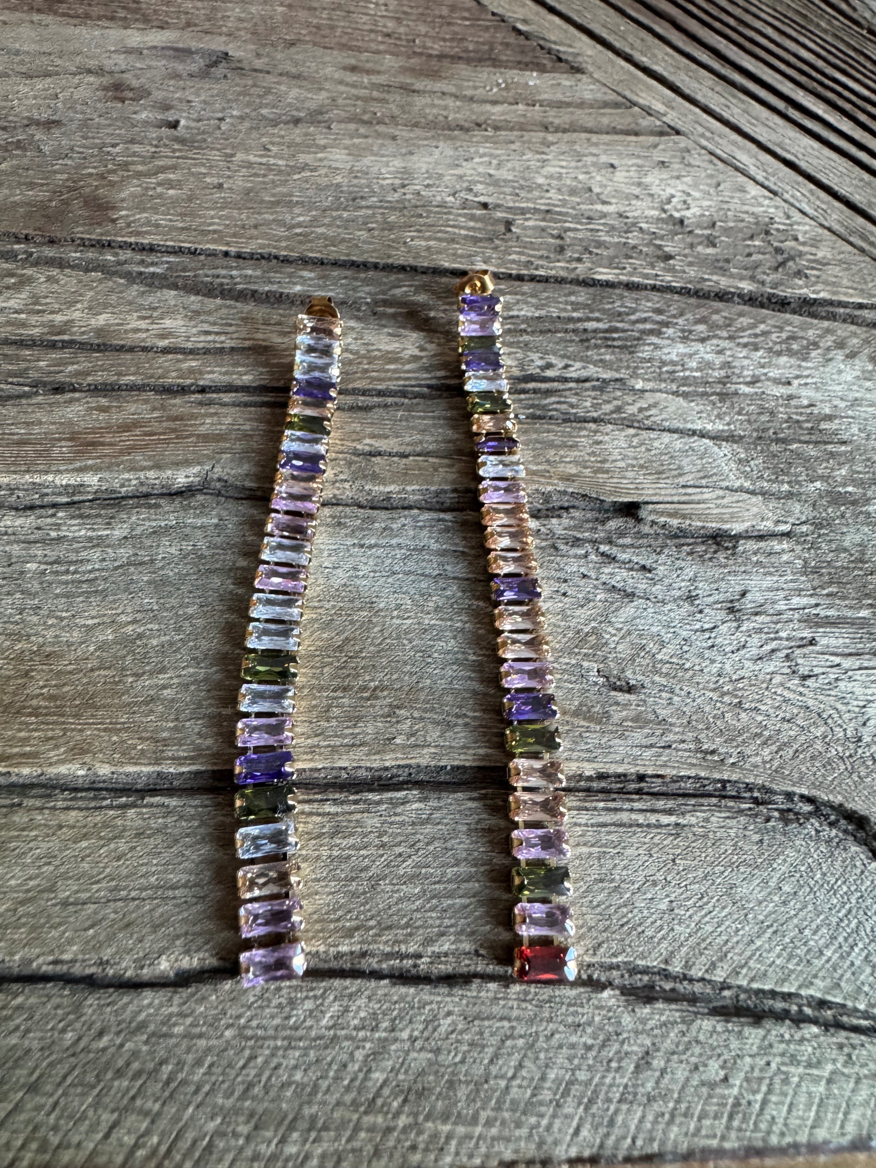 Pendientes multicolor